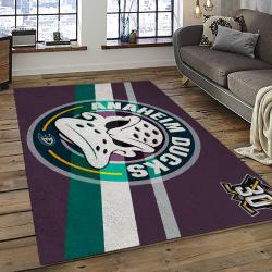 NHL Anaheim Ducks Rectangle Rug Personalized Non-Slip Carpet Gift For Ice Hockey Fans AHD28