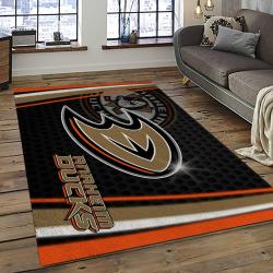 NHL Anaheim Ducks Rectangle Rug Personalized Non-Slip Carpet Gift For Ice Hockey Fans AHD29