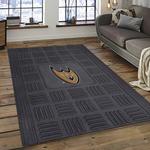 nhl anaheim ducks ice hockey team logo sport carpet area rug home decor dark room ahd3