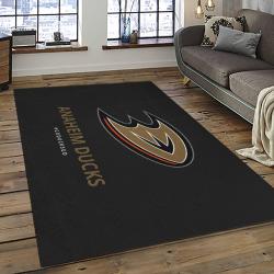 NHL Anaheim Ducks Rectangle Rug Personalized Non-Slip Carpet Gift For Ice Hockey Fans AHD30