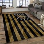 nhl anaheim ducks ice hockey team logo sport carpet area rug home decor dark room ahd34