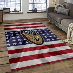 NHL Anaheim Ducks Rectangle Rug Personalized Non-Slip Carpet Gift For Ice Hockey Fans AHD35