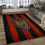 nhl anaheim ducks ice hockey team logo sport carpet area rug home decor dark room ahd37