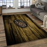 nhl anaheim ducks ice hockey team logo sport carpet area rug home decor dark room ahd40