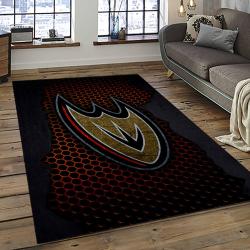 NHL Anaheim Ducks Rectangle Rug Personalized Non-Slip Carpet Gift For Ice Hockey Fans AHD41