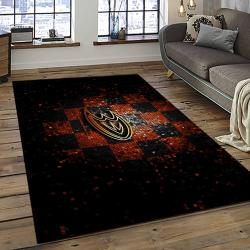 NHL Anaheim Ducks Rectangle Rug Personalized Non-Slip Carpet Gift For Ice Hockey Fans AHD42