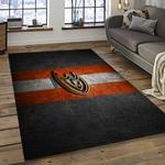 nhl anaheim ducks ice hockey team logo sport carpet area rug home decor dark room ahd43