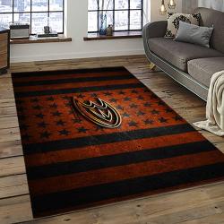 NHL Anaheim Ducks Rectangle Rug Personalized Non-Slip Carpet Gift For Ice Hockey Fans AHD44