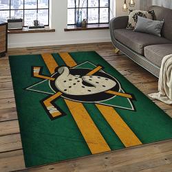NHL Anaheim Ducks Rectangle Rug Personalized Non-Slip Carpet Gift For Ice Hockey Fans AHD46