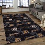 nhl anaheim ducks ice hockey team logo sport carpet area rug home decor dark room ahd5