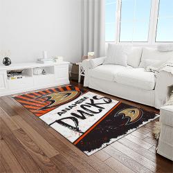 nhl anaheim ducks ice hockey team logo sport carpet area rug home decor light room ahd1