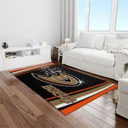 nhl anaheim ducks ice hockey team logo sport carpet area rug home decor light room ahd29