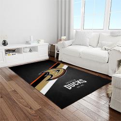 nhl anaheim ducks ice hockey team logo sport carpet area rug home decor light room ahd32