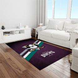 nhl anaheim ducks ice hockey team logo sport carpet area rug home decor light room ahd33