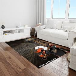 nhl anaheim ducks ice hockey team logo sport carpet area rug home decor light room ahd48