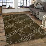 nirvana rock band punk rock music retangle carpet area rug home decor best gift for fan and friends dark room nv1