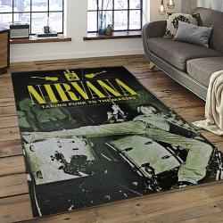 Nirvana Rock Band Punk Rock Music Retangle Carpet Area Rug Home Decor Best Gift For Fan And Friends NV11