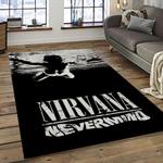 nirvana rock band punk rock music retangle carpet area rug home decor best gift for fan and friends dark room nv13