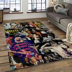 nirvana rock band punk rock music retangle carpet area rug home decor best gift for fan and friends dark room nv21