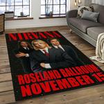 nirvana rock band punk rock music retangle carpet area rug home decor best gift for fan and friends dark room nv23