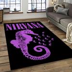 nirvana rock band punk rock music retangle carpet area rug home decor best gift for fan and friends dark room nv25