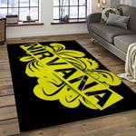 nirvana rock band punk rock music retangle carpet area rug home decor best gift for fan and friends dark room nv33