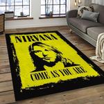 nirvana rock band punk rock music retangle carpet area rug home decor best gift for fan and friends dark room nv4