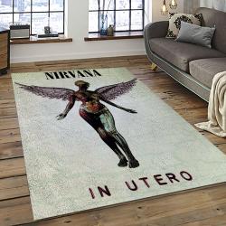 Nirvana Rock Band Punk Rock Music Retangle Carpet Area Rug Home Decor Best Gift For Fan And Friends NV48