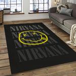 nirvana rock band punk rock music retangle carpet area rug home decor best gift for fan and friends dark room nv5