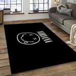 nirvana rock band punk rock music retangle carpet area rug home decor best gift for fan and friends dark room nv58
