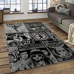 nirvana rock band punk rock music retangle carpet area rug home decor best gift for fan and friends dark room nv61