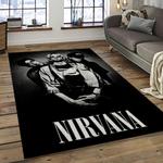 nirvana rock band punk rock music retangle carpet area rug home decor best gift for fan and friends dark room nv62