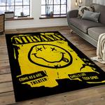 nirvana rock band punk rock music retangle carpet area rug home decor best gift for fan and friends dark room nv63