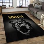 nirvana rock band punk rock music retangle carpet area rug home decor best gift for fan and friends dark room nv66