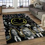 nirvana rock band punk rock music retangle carpet area rug home decor best gift for fan and friends dark room nv67
