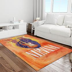 nirvana rock band punk rock music retangle carpet area rug home decor best gift for fan and friends light room nv29