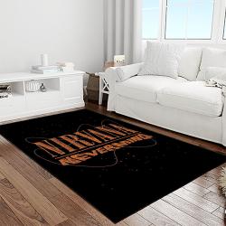 nirvana rock band punk rock music retangle carpet area rug home decor best gift for fan and friends light room nv31