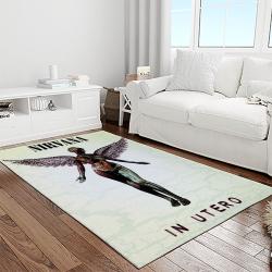 nirvana rock band punk rock music retangle carpet area rug home decor best gift for fan and friends light room nv48