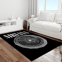 nirvana rock band punk rock music retangle carpet area rug home decor best gift for fan and friends light room nv6