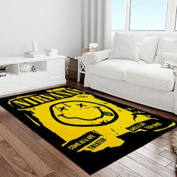 nirvana rock band punk rock music retangle carpet area rug home decor best gift for fan and friends light room nv63