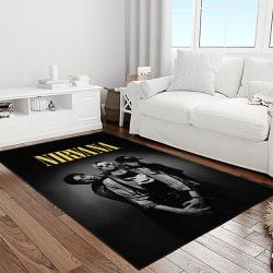 nirvana rock band punk rock music retangle carpet area rug home decor best gift for fan and friends light room nv66