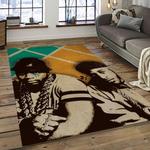 rakim rapper hiphop music retangle carpet area rug home decor best gift for fan and friends dark room rk14