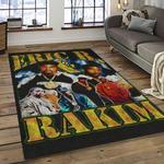 rakim rapper hiphop music retangle carpet area rug home decor best gift for fan and friends dark room rk2