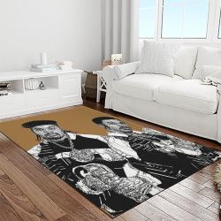rakim rapper hiphop music retangle carpet area rug home decor best gift for fan and friends light room rk10