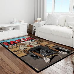 rakim rapper hiphop music retangle carpet area rug home decor best gift for fan and friends light room rk18