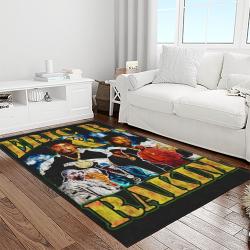 rakim rapper hiphop music retangle carpet area rug home decor best gift for fan and friends light room rk2