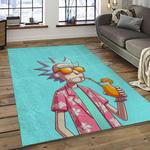 rick and morty cartoon tv show retangle carpet area rug home decor best gift for family dark room rm15
