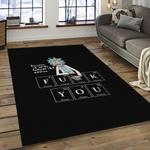 rick and morty cartoon tv show retangle carpet area rug home decor best gift for family dark room rm17