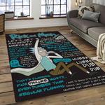 rick and morty cartoon tv show retangle carpet area rug home decor best gift for family dark room rm24