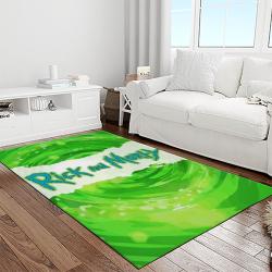 rick and morty cartoon tv show retangle carpet area rug home decor best gift for family light room rm1